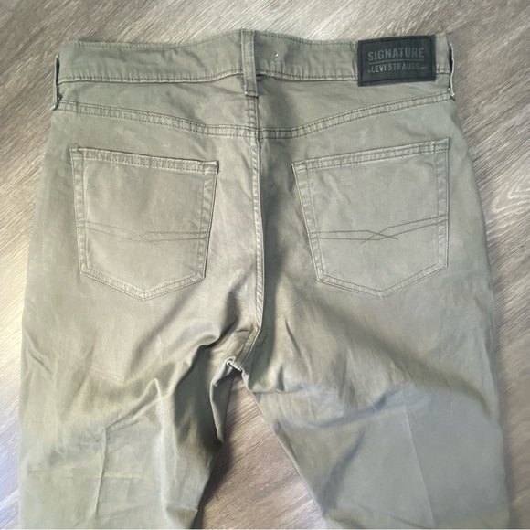 Signature by Levi Strauss Green Straight‎ Leg Jeans size 34/34 - Picture 11 of 13